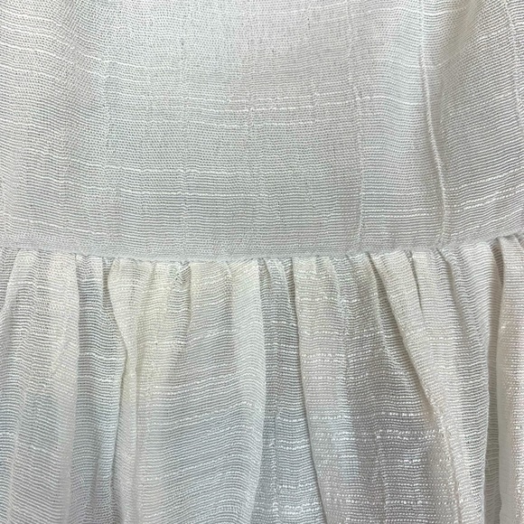 J.Gee white Prairie Dress, Slit Sleeve, lace, Size Medium - Picture 6 of 9